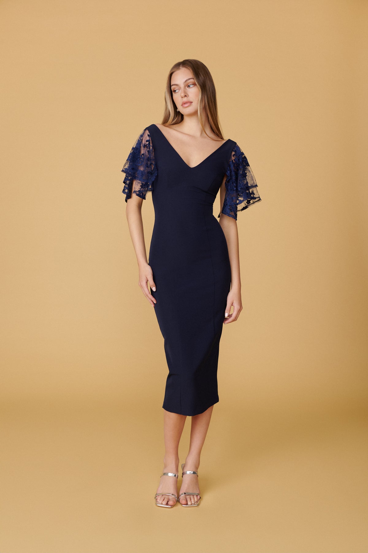 Chloe Dress - Navy