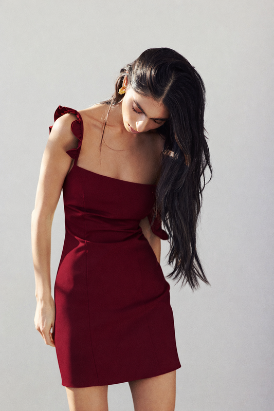 Paloma Dress - Bordeaux