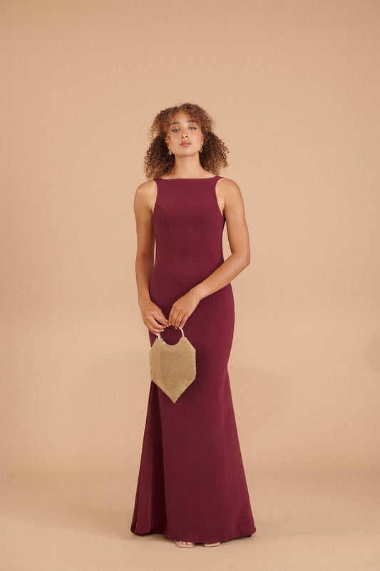 Janet Gown - Burgundy