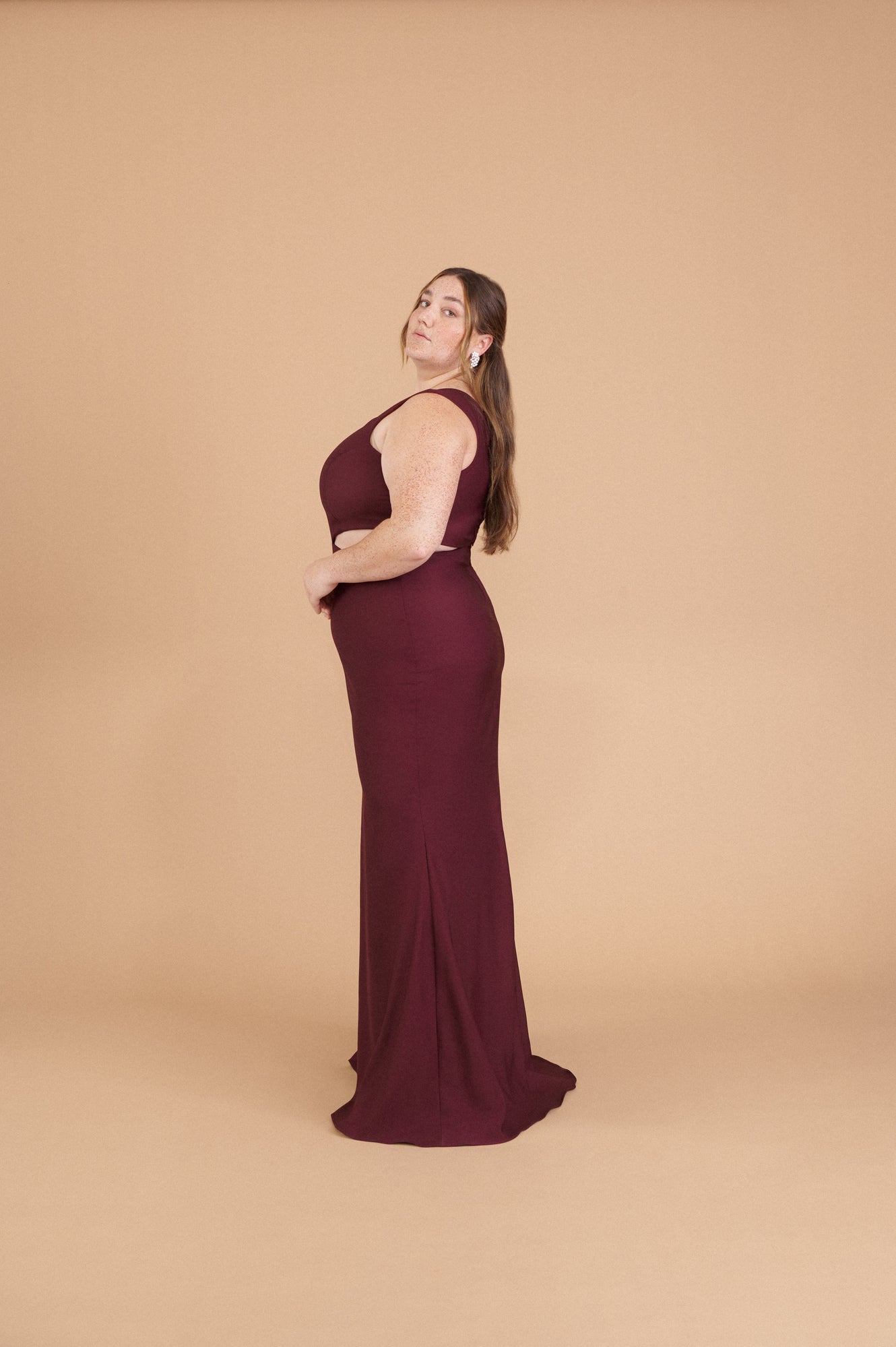Power Gown - Wine