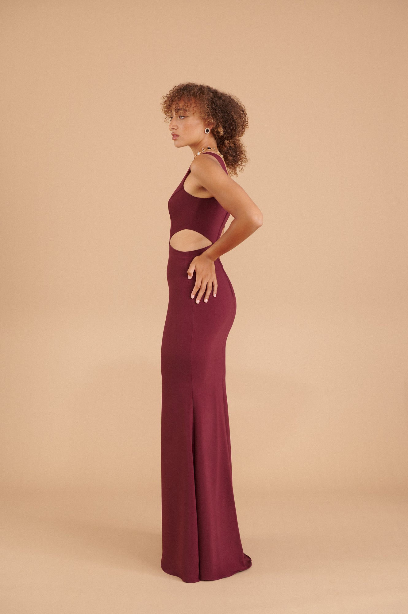 Power Gown - Wine