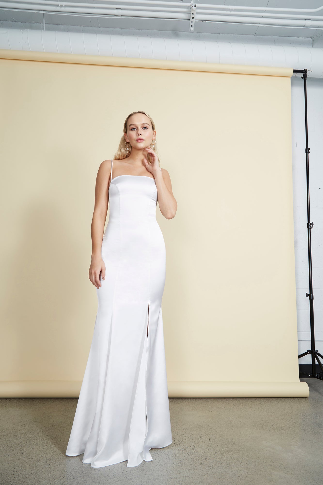 Naomi Gown - White Satin