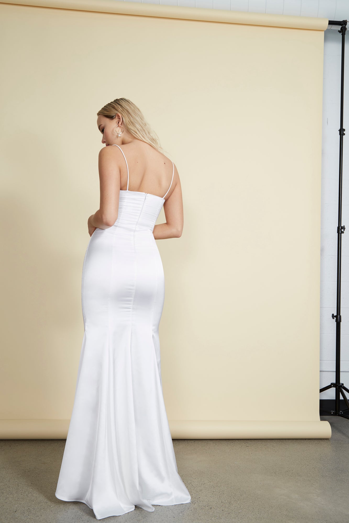 Naomi Gown - White Satin