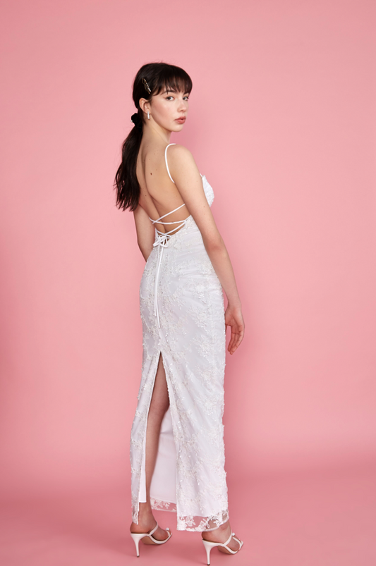 Arianna Gown - White Lace