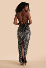 Load image into Gallery viewer, Arianna Gown - Silver Sequins
