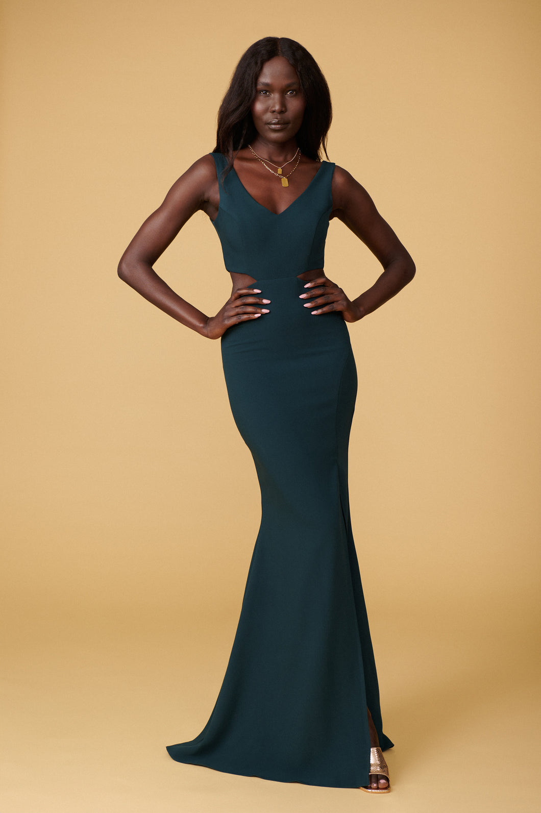 Kiira Gown - Hunter Green