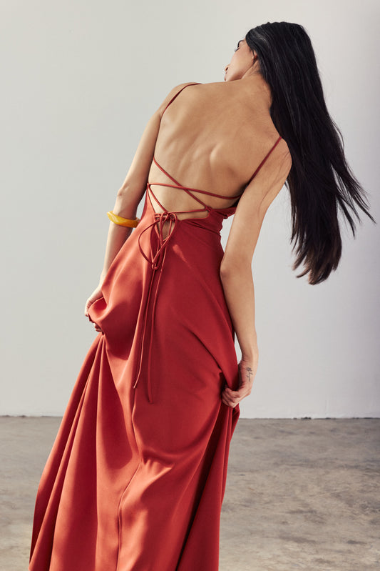 Isabella Gown - Terracotta