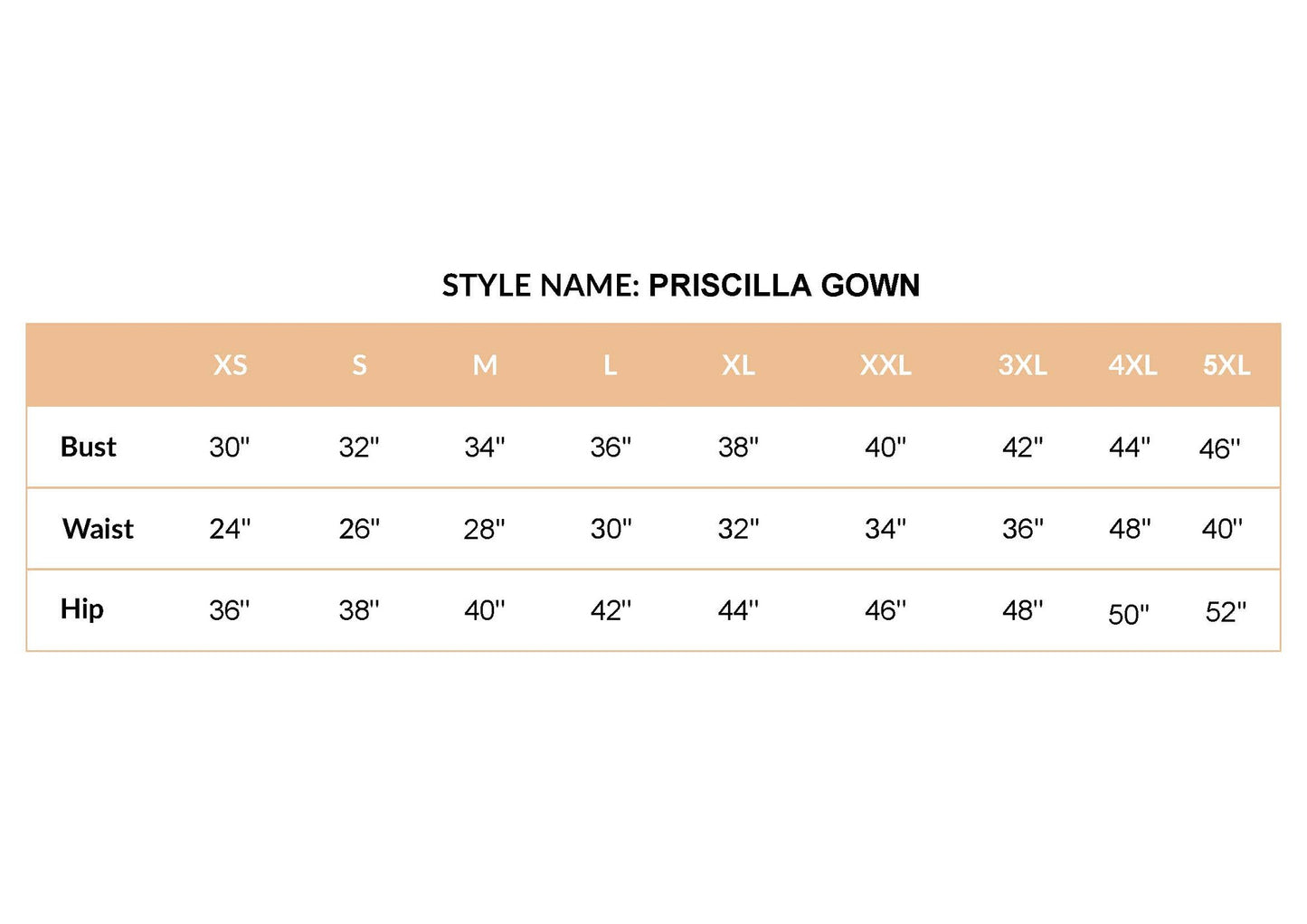 Priscilla Gown - Onyx