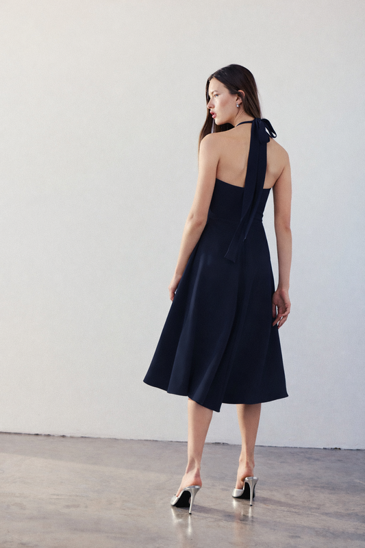 Valentina Dress - Navy
