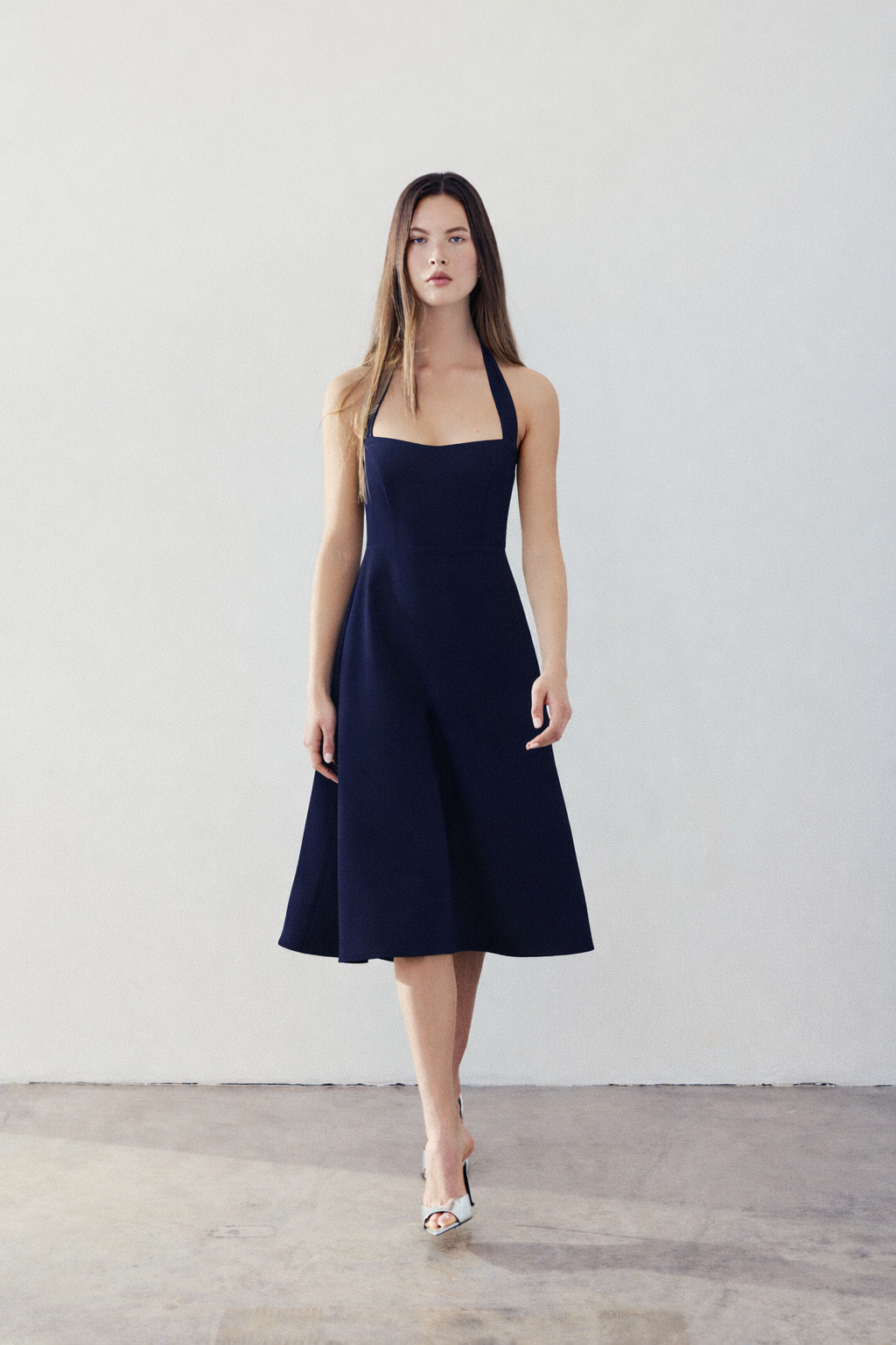 Valentina Dress - Navy