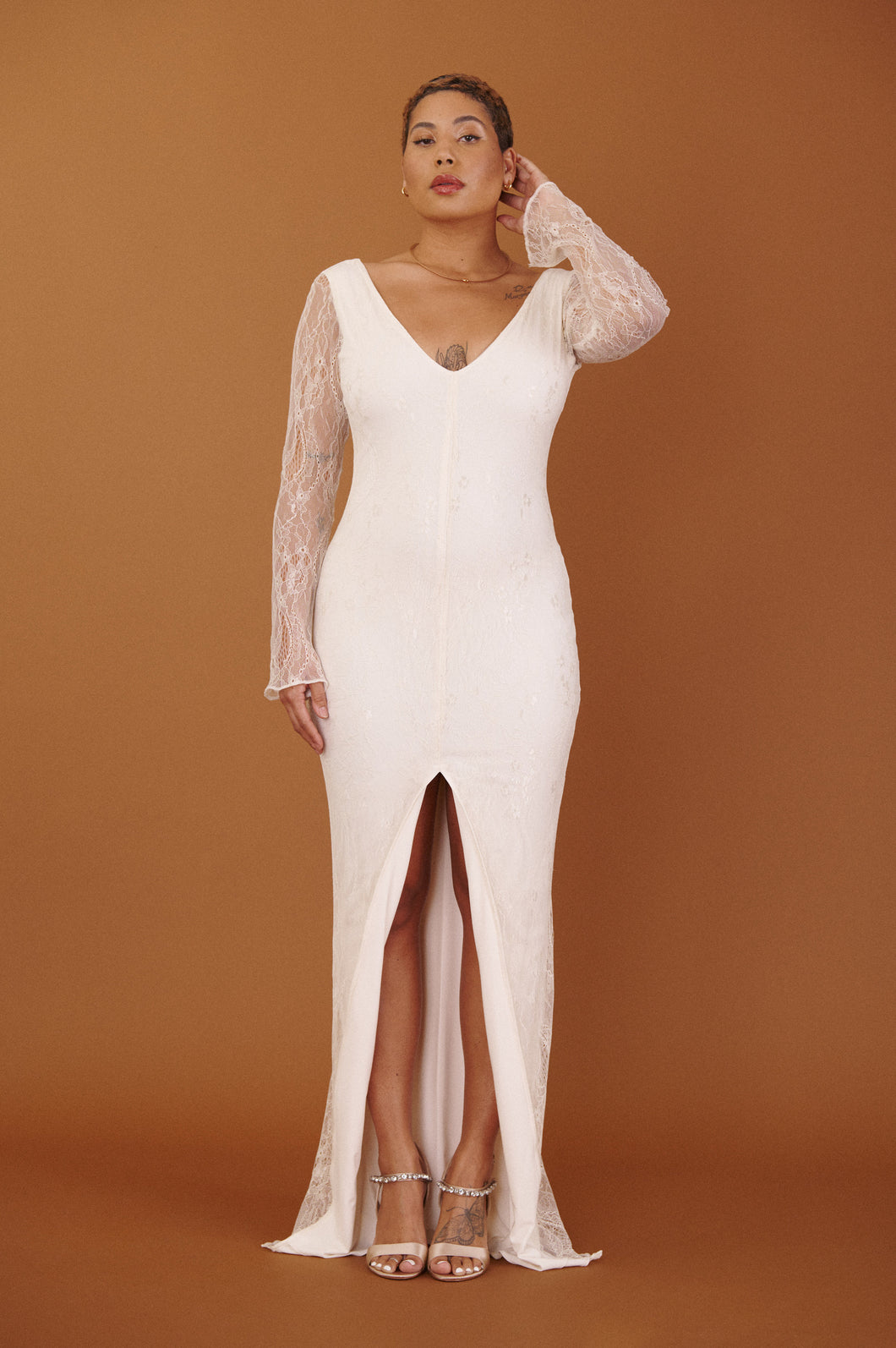 Kim Bridal Gown - Ivory Lace