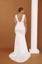 Load image into Gallery viewer, Kourtney Bridal Gown - White Satin
