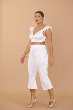 Load image into Gallery viewer, Katy Top + Culotte Set - White Satin
