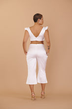 Load image into Gallery viewer, Katy Top + Culotte Set - White Satin
