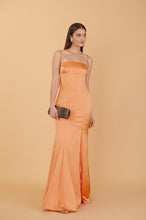 Load image into Gallery viewer, Naomi Gown - Tangerine Satin
