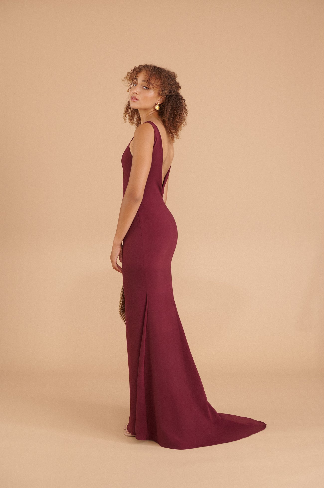 Janet Gown - Burgundy
