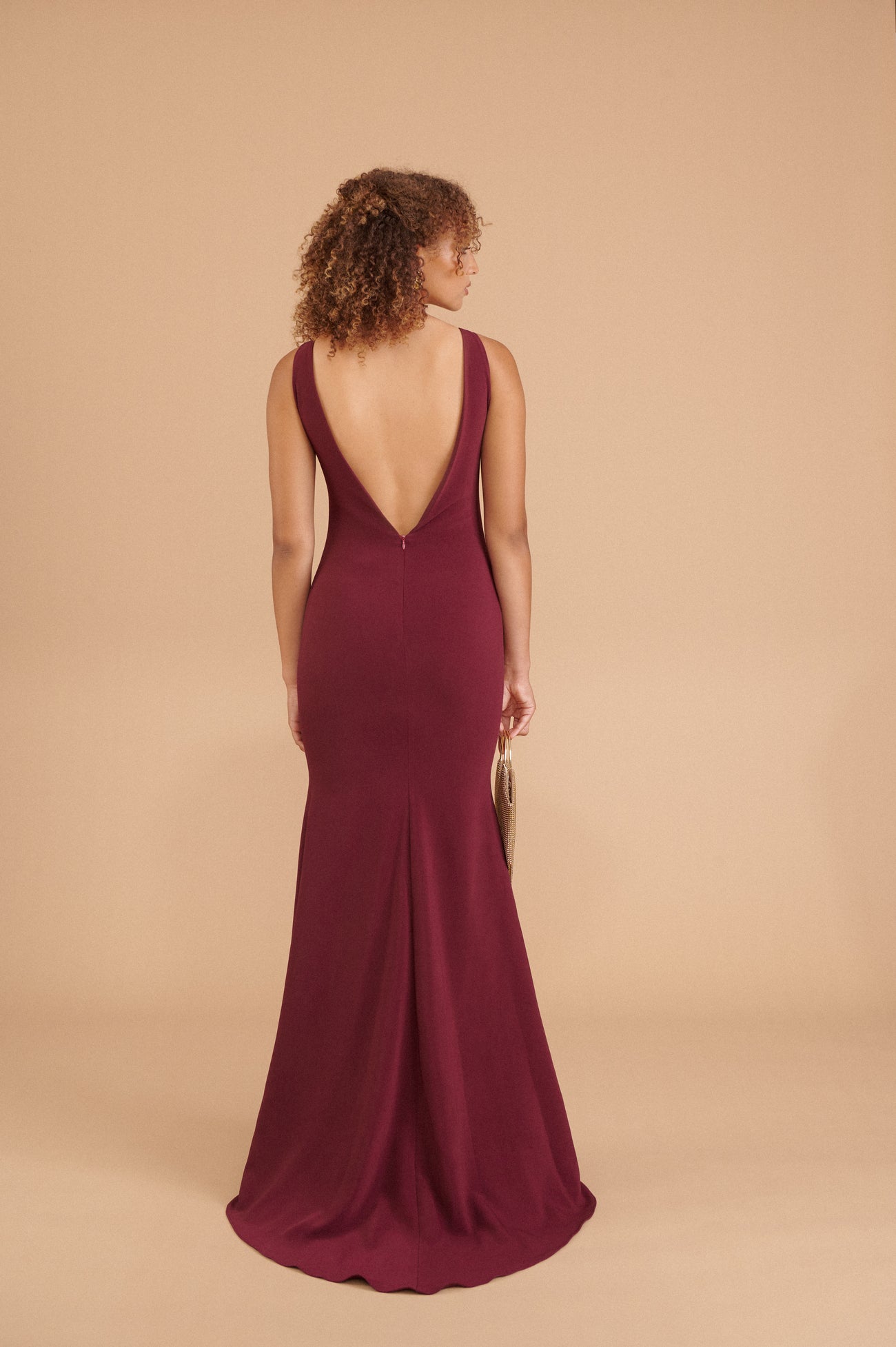 Janet Gown - Burgundy