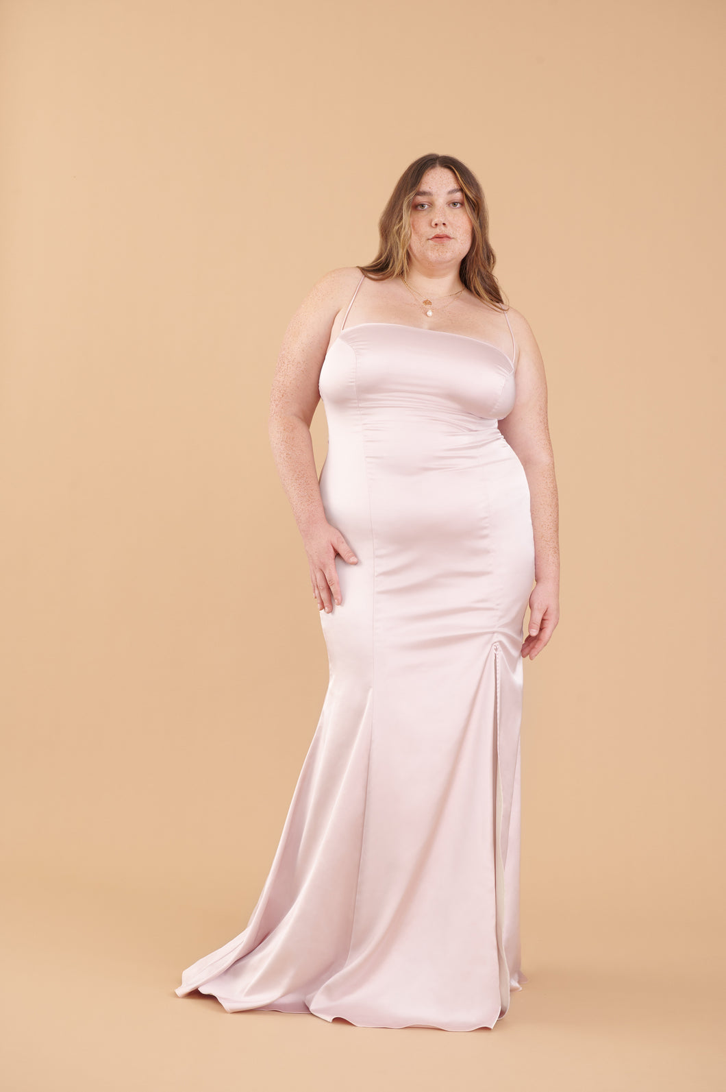 Naomi Gown - Blush Satin