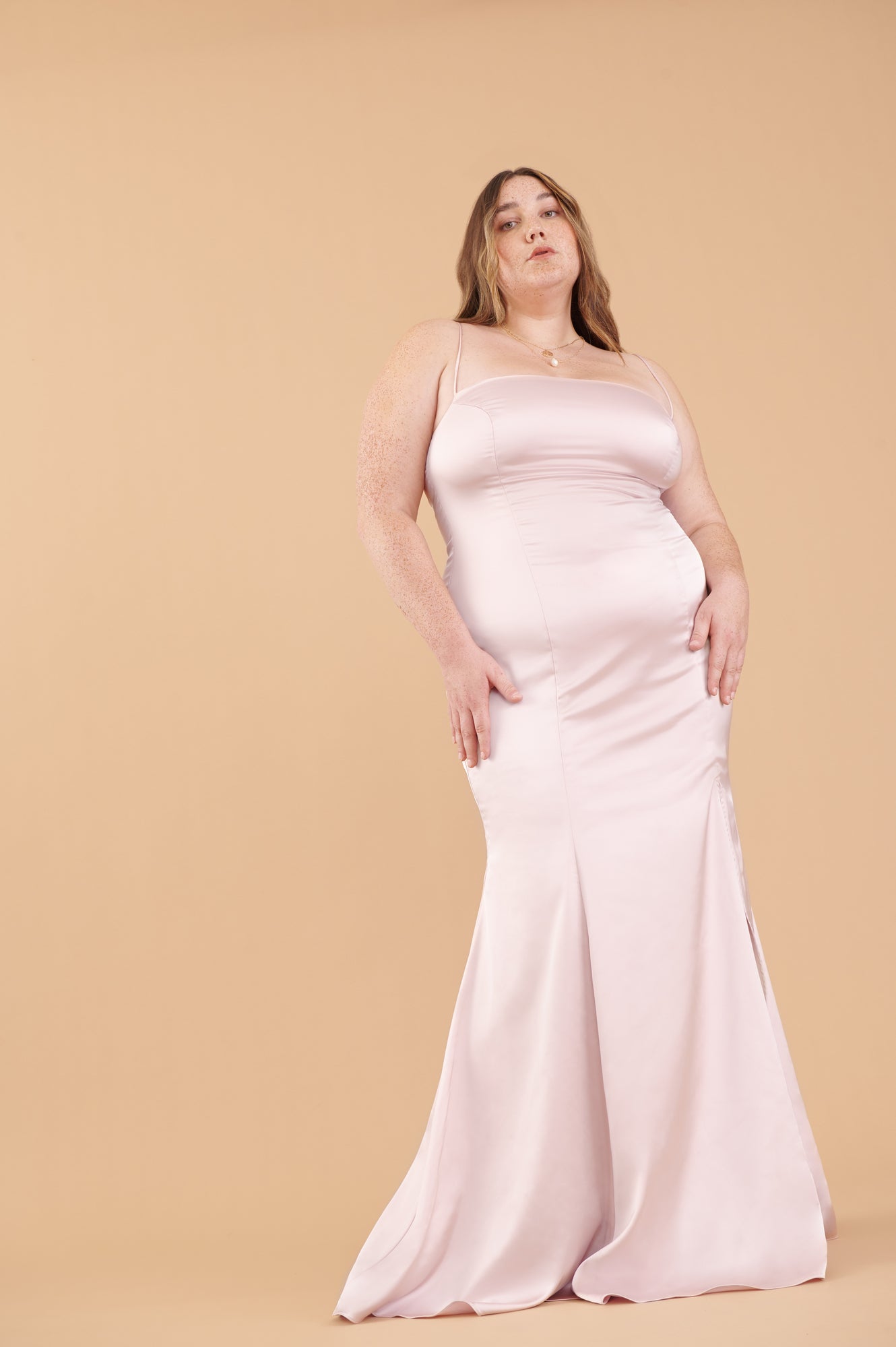 Naomi Gown - Blush Satin