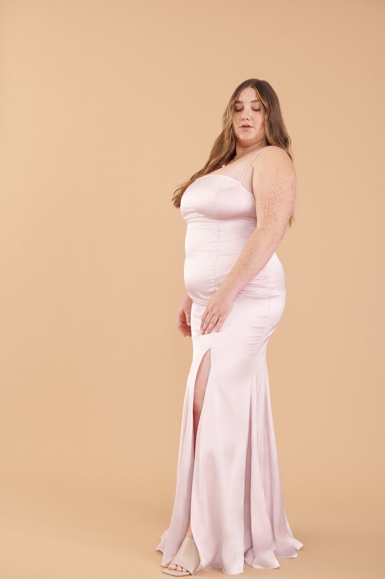 Naomi Gown - Blush Satin