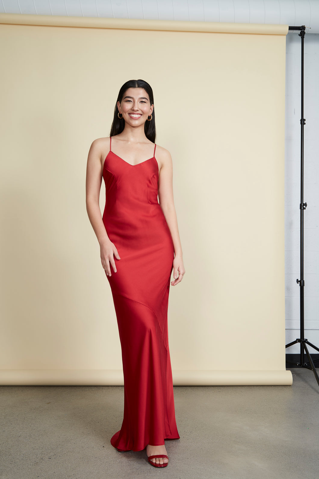 Jude Gown - Red Satin