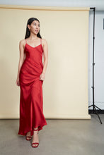 Load image into Gallery viewer, Jude Gown - Red Satin
