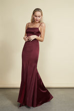 Load image into Gallery viewer, Naomi Gown - Burgundy Satin
