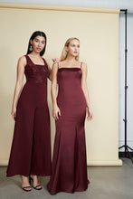Load image into Gallery viewer, Naomi Gown - Burgundy Satin
