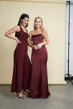 Load image into Gallery viewer, Naomi Gown - Burgundy Satin
