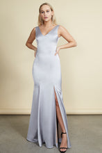 Load image into Gallery viewer, Sami Gown - Ice Grey Satin
