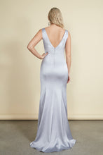 Load image into Gallery viewer, Sami Gown - Ice Grey Satin

