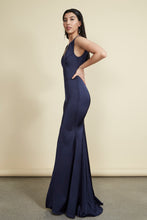Load image into Gallery viewer, Sami Gown - Deep Navy Satin
