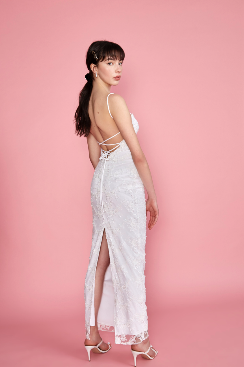 Arianna Gown - White Lace
