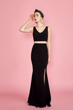 Load image into Gallery viewer, Athena 2-Piece Gown - Black
