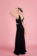 Load image into Gallery viewer, Athena 2-Piece Gown - Black
