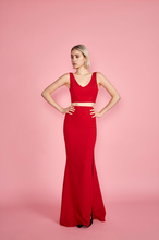 Load image into Gallery viewer, Athena 2-Piece Gown - Red
